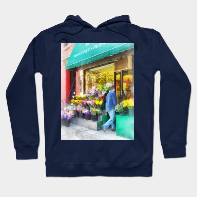 Hoboken NJ - Neighborhood Flower Shop Hoodie by SusanSavad